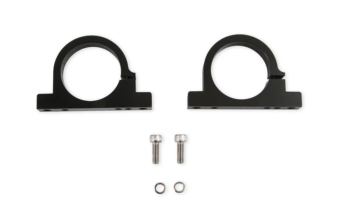 162-574 – HOLLEY Fuel Filter Mounting Bracket, For Use With Holley 175 GPH And 260 GPH HP Billet Fuel Filter Black An...